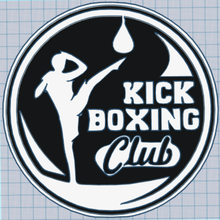 kick boxing club vários clube boxe chute 3d print model - Mito3D