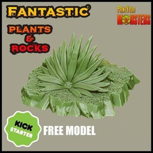 kickstarter-fantastico piante rocce gioco dnd in miniatura miniature pathfinder la resina rock scatter terreno scifi di star wars da tavolo warhammer giochi 3d print model - Mito3D