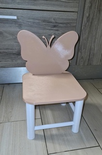 criança cadeira crianças menina meninas borboleta borboletas arte Banqueta cadeiras infantil 3d print model - Mito3D