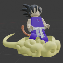 kid goku lego compatible game dragon ball nimbus cloud flying 3d print model - Mito3D