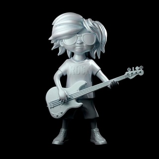 criança roqueiro Rocha violão baixista guitarrista 3d print model - Mito3D