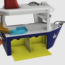 kids lego compatible cruise boat game construction toys 3d print model - Mito3D