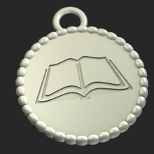 les enfants de la lecture récompense médaille jeu parents imprimez en toute simplicité jeune fille garçon parentalité l'éducation livre à 3d print model - Mito3D