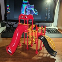 kids slide eater toy 3d print model - Mito3D