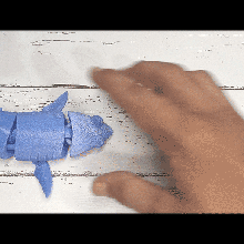 tiburón infantil articulado 3d print model - Mito3D