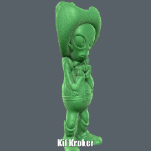 kif kroker fácil soporte impresión 20th_century kifkroker teniente extranjero figura futurama matt_groening modelo escultura supportless amphibiosan 3d print model - Mito3D