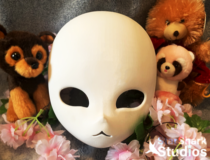 kig kemono shy eyebrows dog bunny cat mask head base fursuit fursona Art furry fur suit kigu kigurumi custom cute kawaii short snout 3d print model - Mito3D
