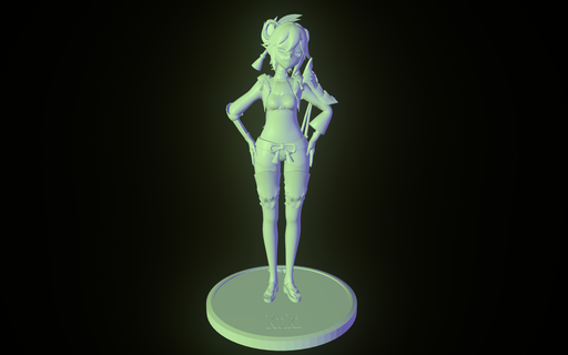 kiku genshin impact game printing figure diluc zhongli print 3d print model - Mito3D
