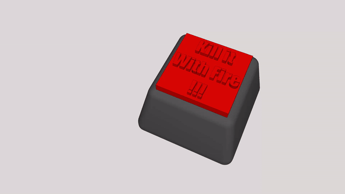 öldürmek it ateş klavye tuşu kiraz mx tuş takımı anahtar pc çevre birimleri 3d print model - Mito3D
