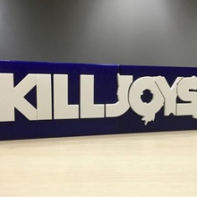 kill joys main title logo art signs logos 3d print model - Mito3D