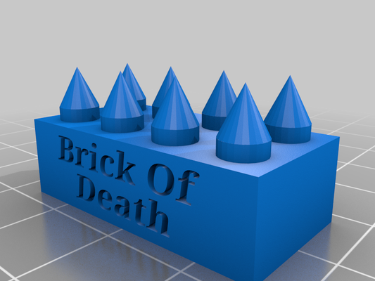 katil tuğla of ölüm lego inşaat oyuncaklar oyun 3d print model - Mito3D