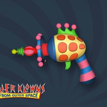 killer klowns spazio esterno cotton candy pistola vari a raggi clown popcorn 3d print model - Mito3D