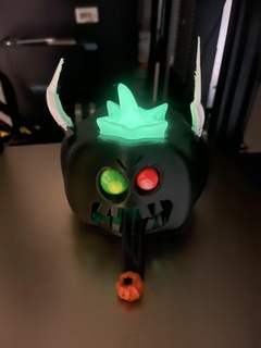 killer pumpkin halloween pumpkin scary pumpkin evil pumpkin  3d print model - Mito3D