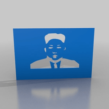kim jong-un art sculture 3d print model - Mito3D
