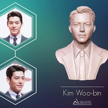 Kim woo Porträt 3d drucken Modell 3d print model - Mito3D