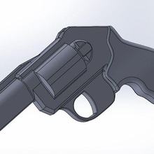 kimber k6s 3in barrel mold tool kimberk6s snuby revolver gunmold leather gun 3d print model - Mito3D
