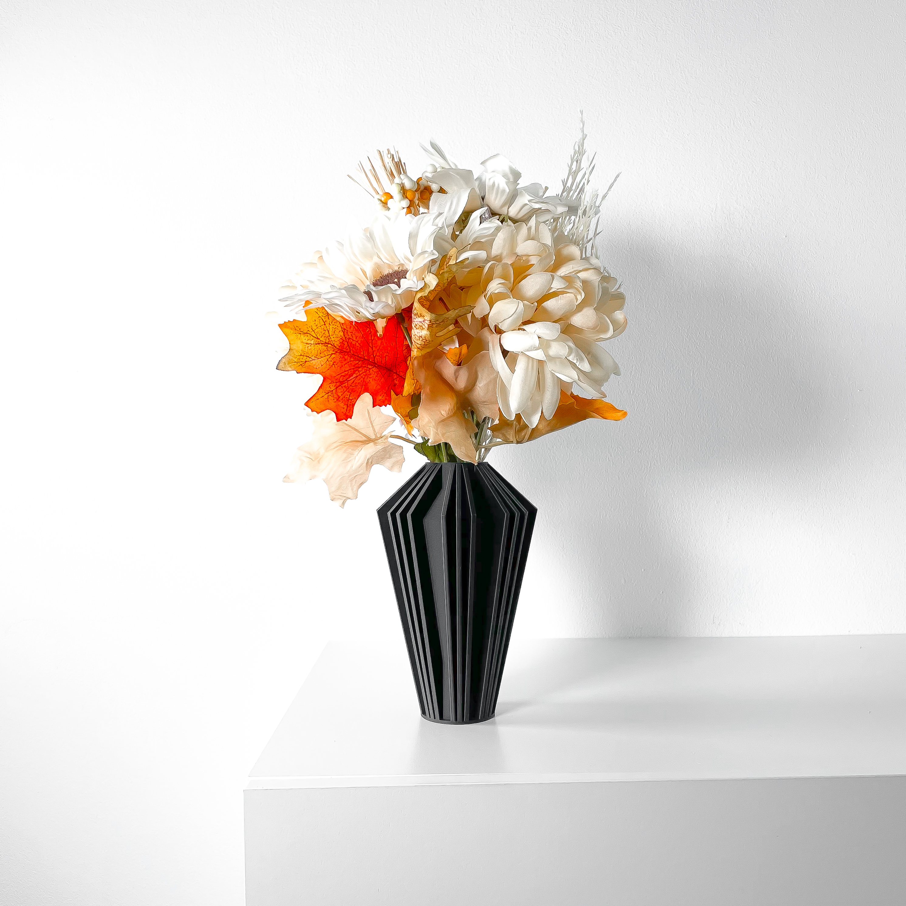 kimi vase modern unique home decor dried preserved flower arrangement stl file Home garden indoor flowers plants vases 3D print model - Mito3D