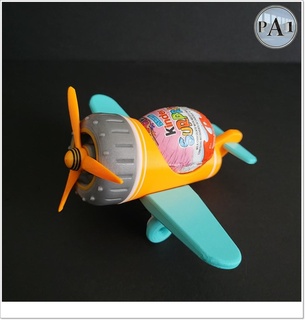 kinder surprise egg toy plane - supports Home easter stand support airplane kid no vehicle toon 3d print model - Mito3D