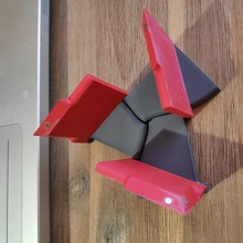 cinética de möbius caleidociclo cuadro juego cubo mobius rompecabezas juguetes mecánicos 3d print model - Mito3D