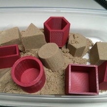 kinetic sand molds art tools 3d print model - Mito3D