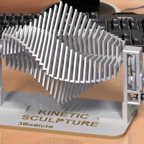 kinetic sculpture art 3D print model - Mito3D