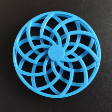 kinetic sculpture fidget spinner v2 gadget art fractal hypnosis 3d print model - Mito3D
