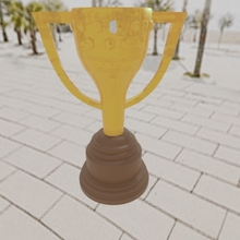 la copa del rey el año 2020 art de fútbol trofeo 3d print model - Mito3D