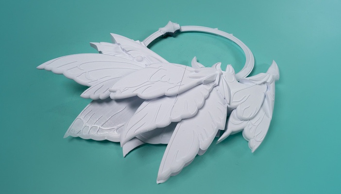 kralın macera dansçı çakramlar moda final fantezi 14 xiv ffxiv kostüm oyunu savaşçı of ışık wol kostüm gölgeler titanya peri çakram 3d print model - Mito3D