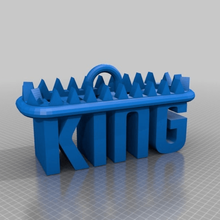 king jewelry keychains 3d print model - Mito3D