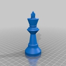 rei jogos xadrez partes bispo senhora torre cavalo peão rainha 3d print model - Mito3D