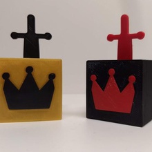 König arthurs puzzle Spiel Entdeckung Geheimnis spielen mystery - Spielzeug Schwert 3d print model - Mito3D