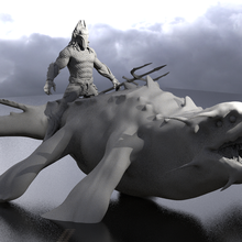 king atlantis dinosaur mount 1 3d print model - Mito3D