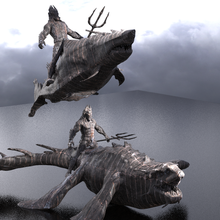 king atlantis dinosaur mount 2 designs models 3d print model - Mito3D