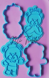 rei Urso rainha Osa pacote conjunto corte marcador cortador carimbo 3d print model - Mito3D