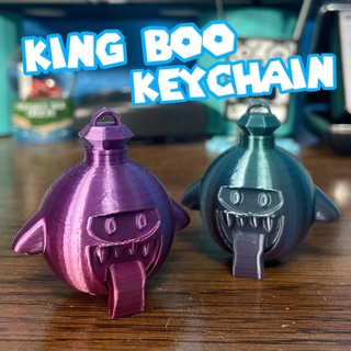 king boo keychain 3d print model - Mito3D