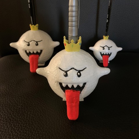 king boo pen holder game ghost toy nintendo 3D print model - Mito3D
