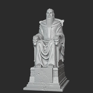 king crossroads statue monument fantasy lotr lord fellowship 3d print model - Mito3D