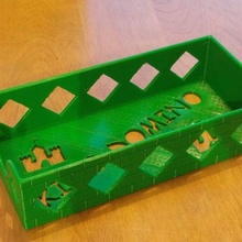 Rey dominó tablero juego tarjeta caja mesa juegos tarjetas 3d print model - Mito3D