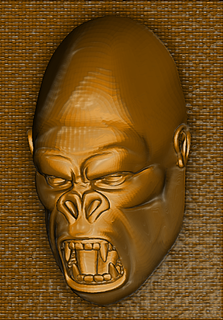 king kong mask ape 3d print model - Mito3D