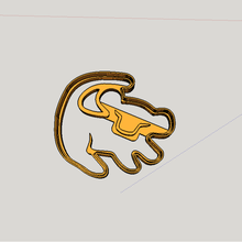le roi lion, logo de cookies cutter la maison lion les témoins 3d print model - Mito3D