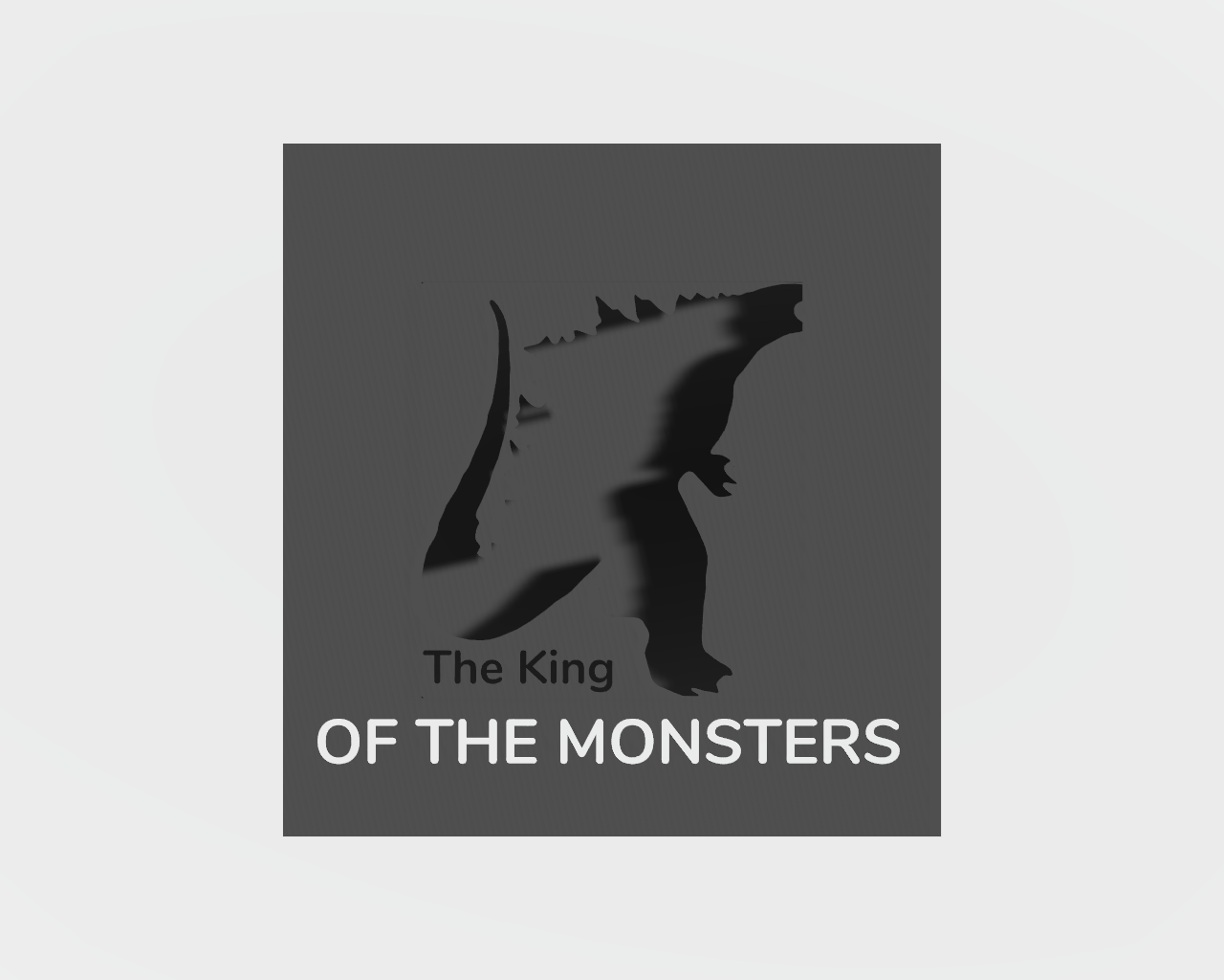 king monsters godzilla logo art monsterverse decoration 3D print model - Mito3D
