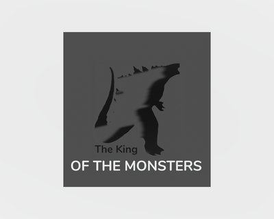 king monsters godzilla logo art monsterverse decoration 3d print model - Mito3D