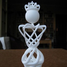 king my abstract chess set design game 3d print model - Mito3D