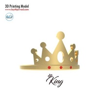 king ring queen gold jewelry medal love 3d print model - Mito3D