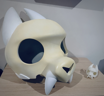 rei crânio 3d modelo coruja casa cosplay suporte Disney capacete mascarar anfibia 3d print model - Mito3D