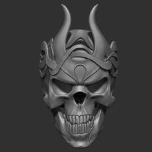 le roi du crâne art de la couronne squelette skelleton grue creepy sombre satan cool fantaisie médiévale 3d print model - Mito3D