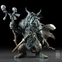 king troll art trudvang fairytale miniature dnd 28mm tabletop rpg 3d print model - Mito3D