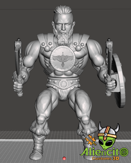 king viking masters universe heman vikings 3d print model - Mito3D