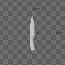 reino jogos valoroso arma fogo faca peles tumulto vídeo facas armas 3d print model - Mito3D