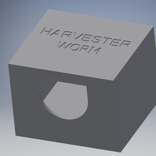 kingdom death harvester worm card box game ccg monster holder 3d print model - Mito3D